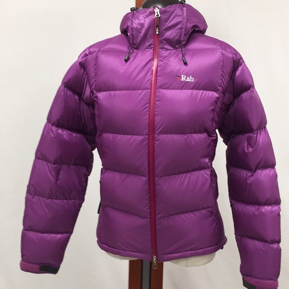 purple rab coat